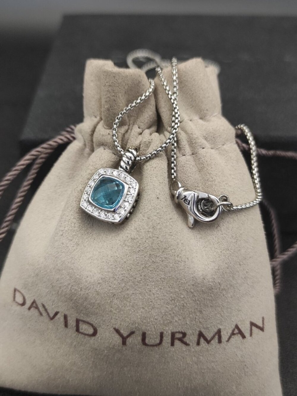 David Yurman 925 Silver Necklaces with Original Pouch